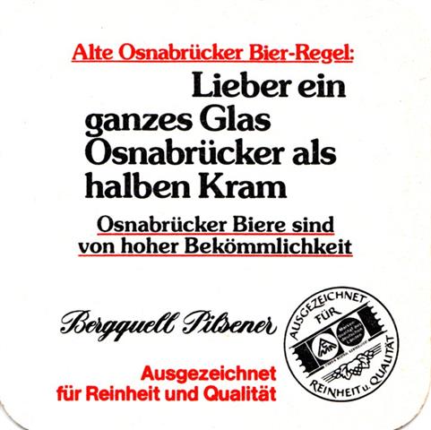 osnabrck os-ni bergquell aus 6b (quad185-lieber ein ganzes-schwarzrot)